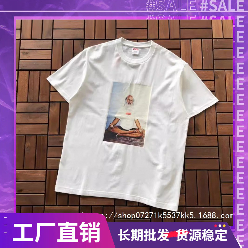 Trendy Supreme Letter Print Box High-Quality Short-Sleeve T-Shirt Unisex Loose Street Style Wholesale Dropshipping Trendy Supreme Letter Print Box High-Quality Short-Sleeve T-Shirt Unisex Loose Street Style Wholesale Dropshipping