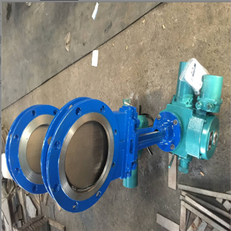 电动明杆刀型闸阀 PZ973Y-10C 电动明杆插板阀 造纸电动浆闸阀