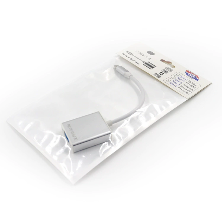 Кабель USB 3.1 Type-C к VGA HD, ноутбук 3.1 к VGA дисплейному кабелю