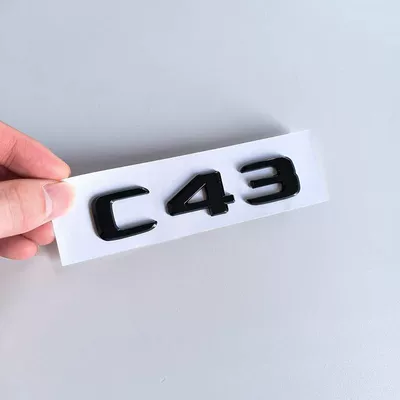 Mercedes-Benz E-Class, C-Class, C63S, C43, Car logo - standard-c43