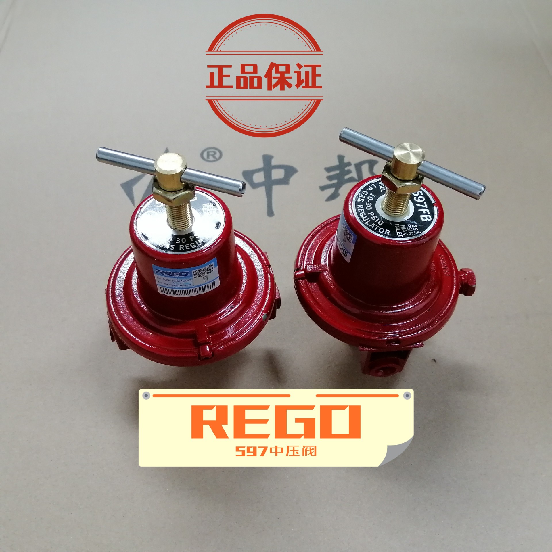 绝对正品REGO力高597FB中压阀美国REGO流量45公斤