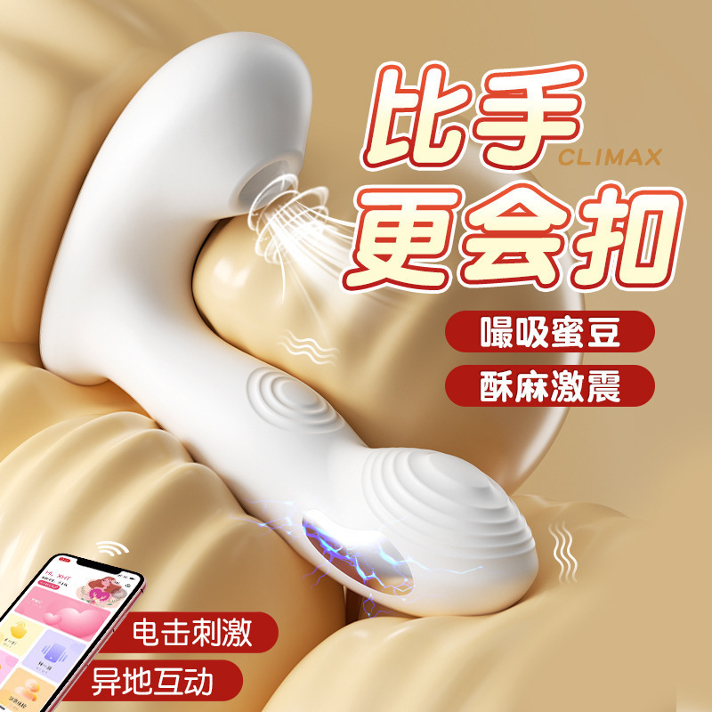 Mystery Electric Shock Wearable Vibrator Sucking Vibration Spanking Applet Remote Control Female Private Toys Sex Toys Wholesale