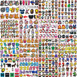 【11月新款】洞洞鞋鞋扣我的世界哈利波特漫威洞洞鞋鞋花Temu爆款