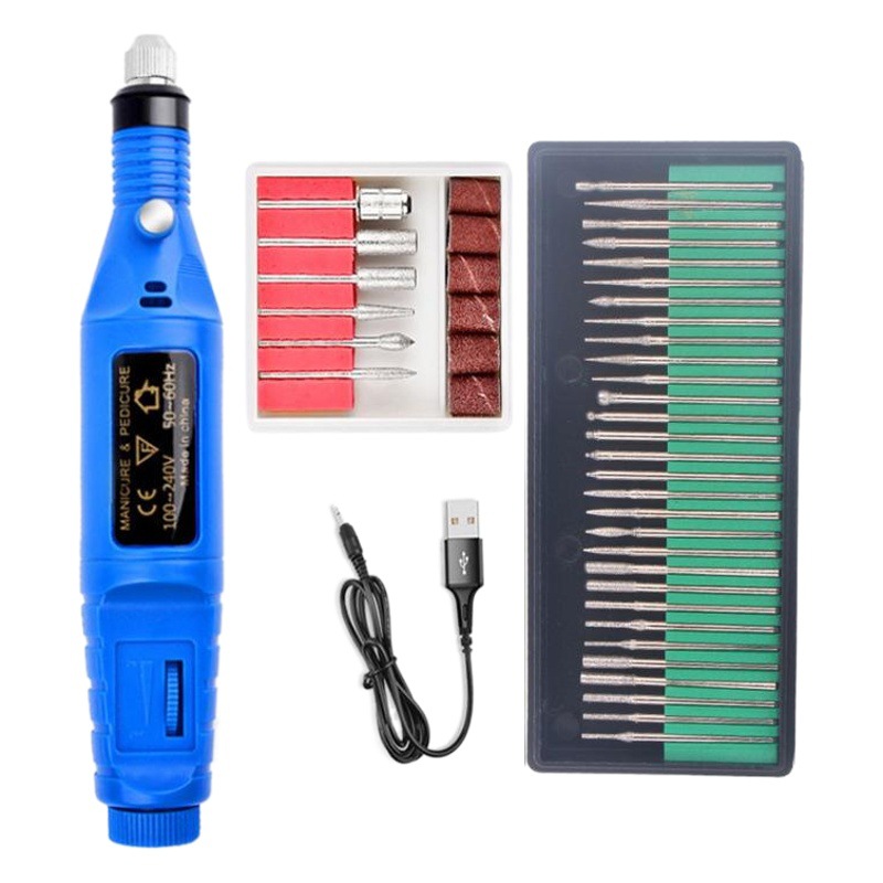 Cross-Border 6-color máquina de pulido de uñas de plástico traje removedor de esmalte de uñas herramienta de molienda máquina eléctrica amoladora de uñas