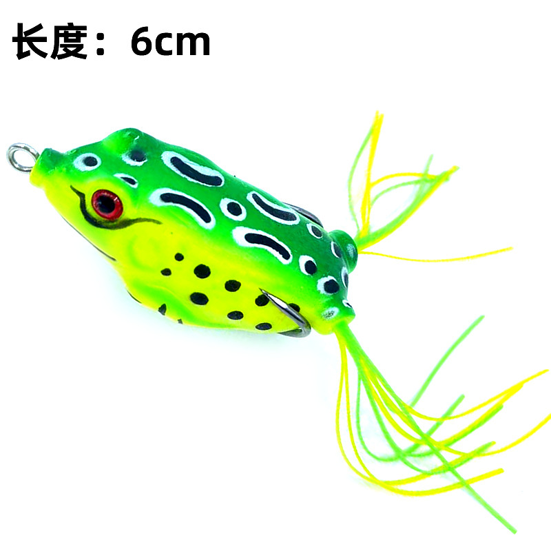Clásico trueno trueno luya cebo biónico conjunto de rana pescado negro matanza de larga distancia golpear cebo negro falso agua flotante