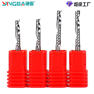 Hard-Ba 5A Grade Single-Edged Spiral Milling Cutter Tungsten Steel Alloy Engraving Machine Tool Acrylic Pvc Single-Edged Spiral Blade