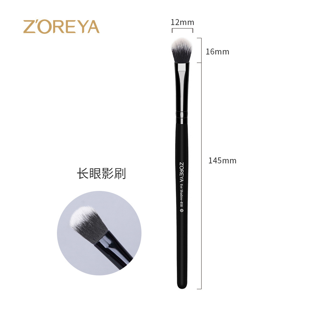 Juego de herramientas de belleza Zhuoerya al por mayor pincel de base de rubor de sombra de ojos negro 15 juegos de pinceles de maquillaje Cangzhou