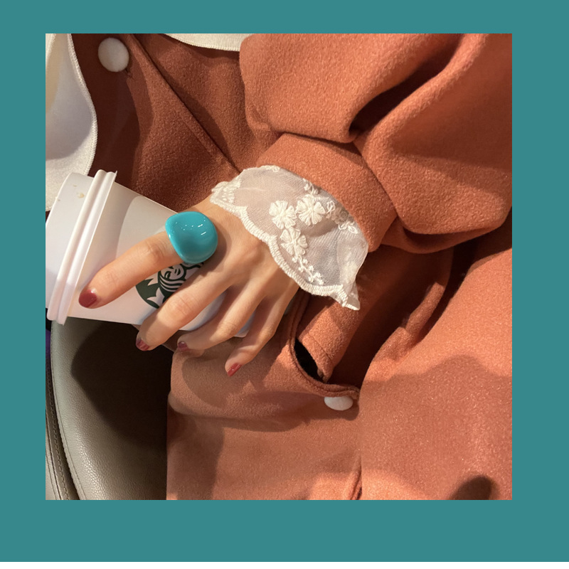 7g Weight Rings Classification One Size Ring Size 1 Piece Quantity Daily Occasion Acrylic Material Arc Pattern All Seasons Season Women's Gender Modern Style Style 1 Piece Modern Style Arc Acrylic Women's Rings 4