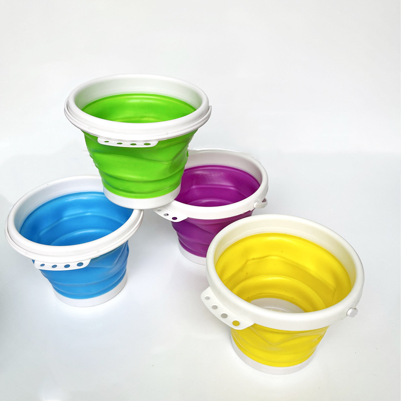 Silicone pen washer multifunctional folding bucket gouache pen washer car wash fishing art sketching pen washer