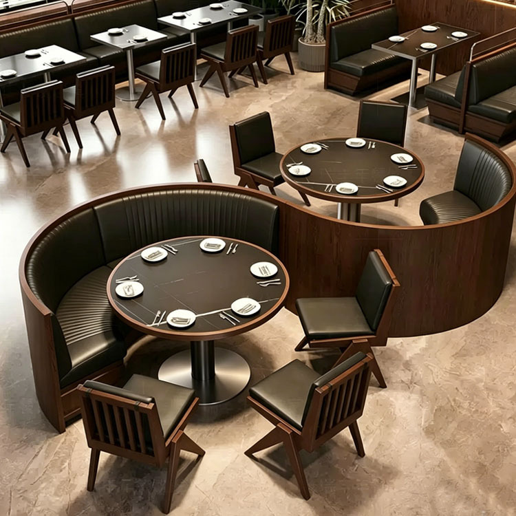 Mesa de comedor chino de estilo montañoso sala de té cafetería de cocina fusionada restaurante restaurante restaurante mesa y silla de hotel combinación comercial