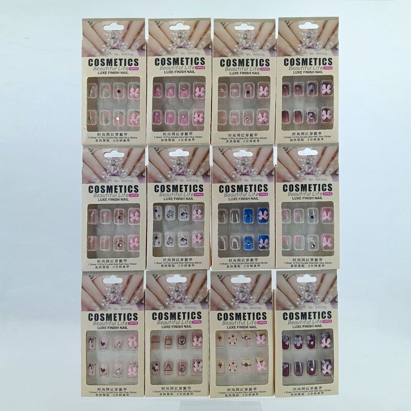 Nail Art Pieces, Fake Nails, Nail Stickers, Bow Tie Nail Stickers with Glue, Removable Bow Nail Stickers, Wholesale Nail Art Pieces, Fake Nails, Nail Stickers, Bow Tie Nail Stickers with Glue, Removable Bow Nail Stickers, Wholesale