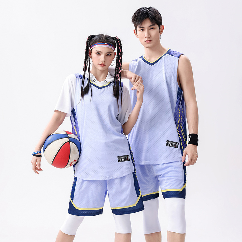 バスケットボールユニフォームスーツメンズカスタムバスケットボール服夏の学生チームゲームトレーニングチームユニフォームアメリカンジャージカスタマイズ|undefined