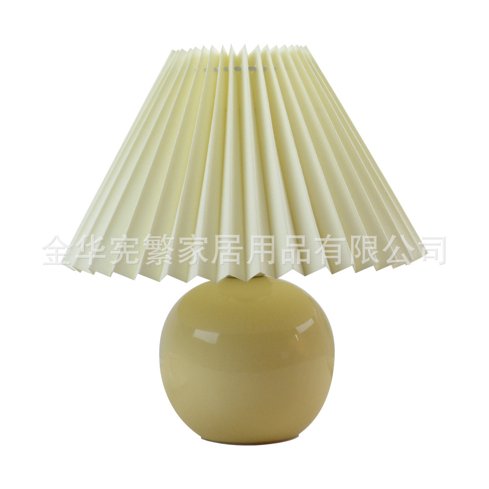 [Xianfan] Super lindo plisado noche luz Retro Vintage Colegio estudiante dormitorio lámpara de escritorio lectura