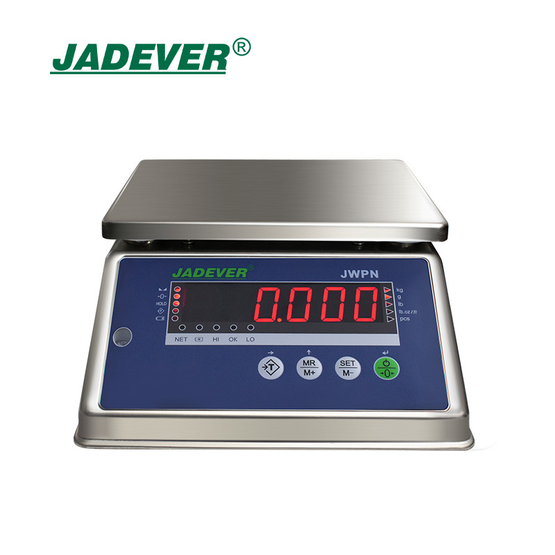 台湾钰恒JADEVER 304不锈钢电子秤高精度桌秤防水防潮