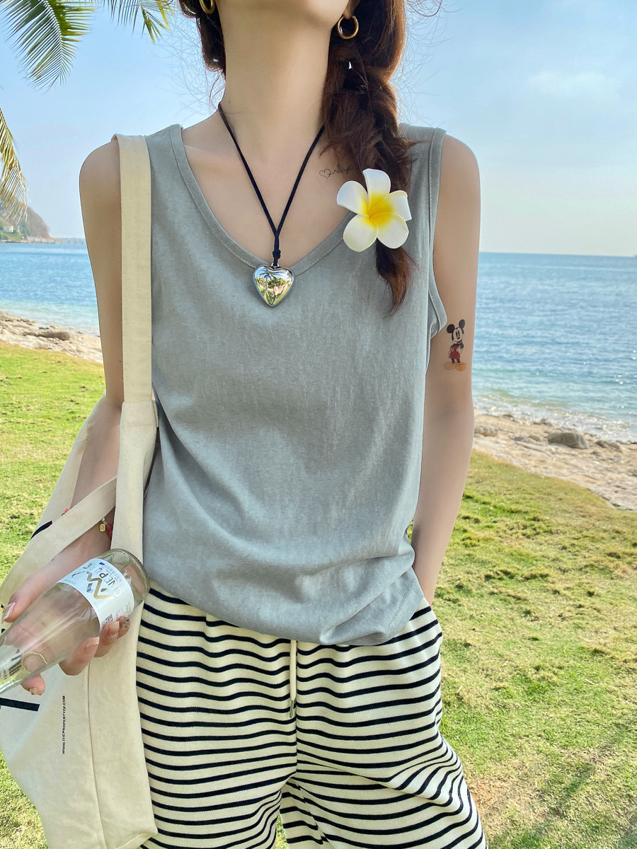 바다 푸른 넓은 어깨 끈 ~