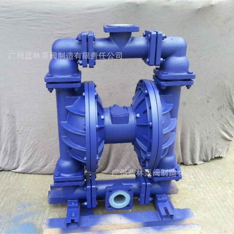 衬氟气动隔膜泵 QBK-25内衬四氟隔膜泵 1寸氟塑料防腐气动隔膜泵