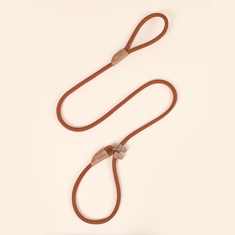 Cuerda de nylon transfronteriza P Cadena de tracción a juego de piel de vaca redonda P cuerda de entrenamiento para caminar perro P cuerda de tracción de perro retráctil