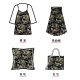 New thick deer retro style women's clothing crisp vest yarn-dyed fabric fashion skirt sand release jacquard fabric