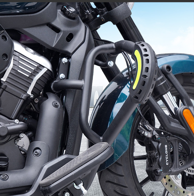 Suitable for Zongshen Cyclone Aqs250 Bumper Folding Backrest Quick-Release Side Bag Rear Rack Rear Backrest Modification Parts