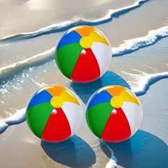 6枚のカラービーチボールが国境を越えて人気がある16インチの空気入りカラーボールプールの水遊び玩具ボール環境保護材質