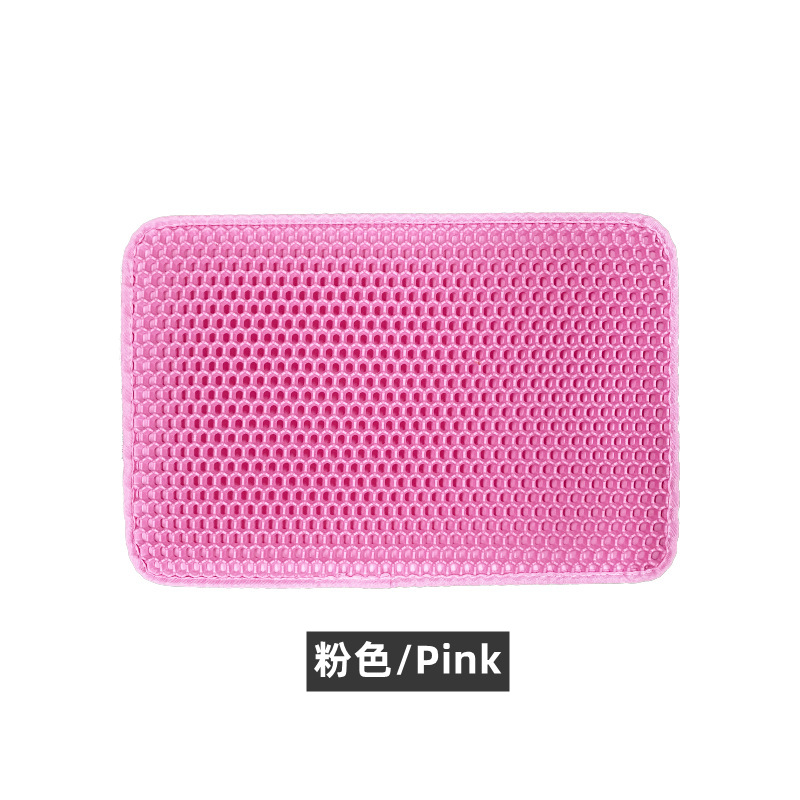 Tapete de Arena para Gatos de Doble Capa Anti-Rastreo Transfronterizo para Caja de Arena y Jaula de Gatos, EVA Lavable al por Mayor Impermeable