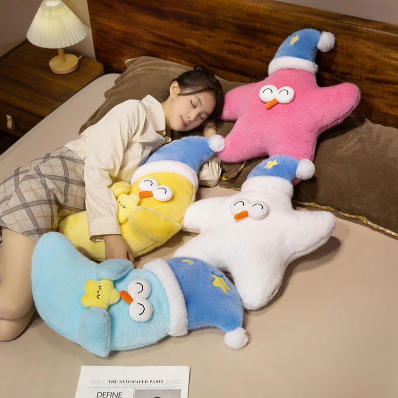 Caricatura encantadora serie de buenas noches, almohada de peluche, almohada para dormir, almohada para dormir, sofá para decorar el hogar