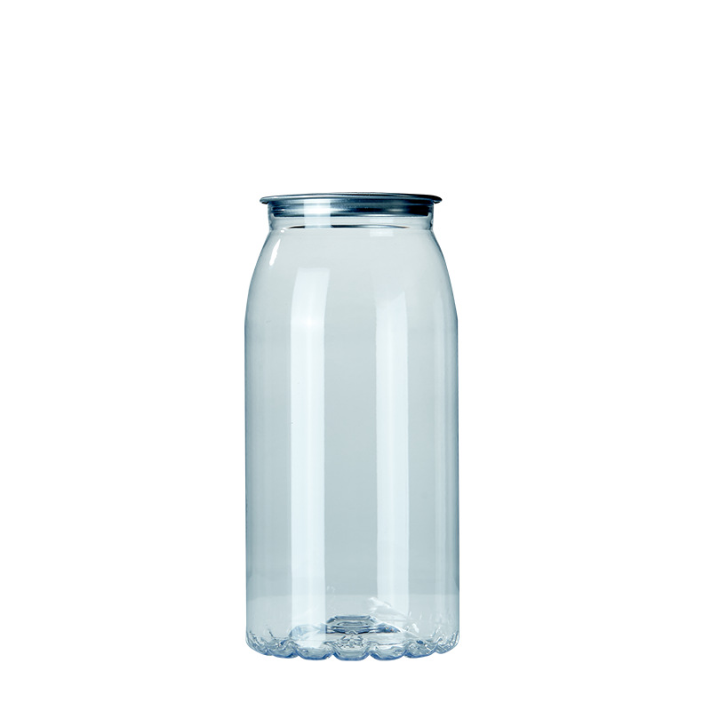 Suministro directo de fábrica de botellas de plástico PET de celebridades de Internet de 700ml botella de lata de bebida botella de té con leche lata transparente image 7