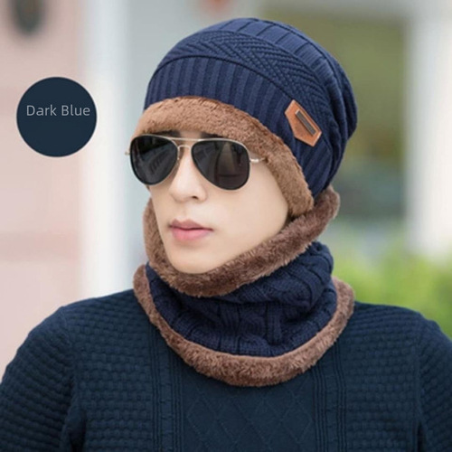 Winter Warm Hood with Lattice Pom-Pom Earless Knitted Cap in Red