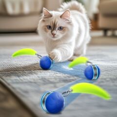 国境を越えた新しいペット猫のおもちゃボールスマートペットトゥートボール電気おもちゃボール猫の自己楽しみと退屈解消ボール