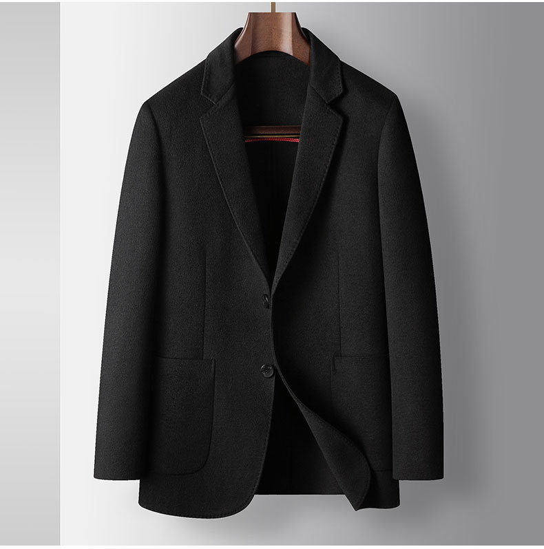 Men's Suit Jacket Wool Luxury Business Single Breast Suit Blazer_voghion.com