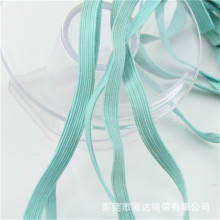 厂家清仓 6MM宽x0.7MM厚天蓝色扁橡筋绳   装饰配件松紧绳子条diy