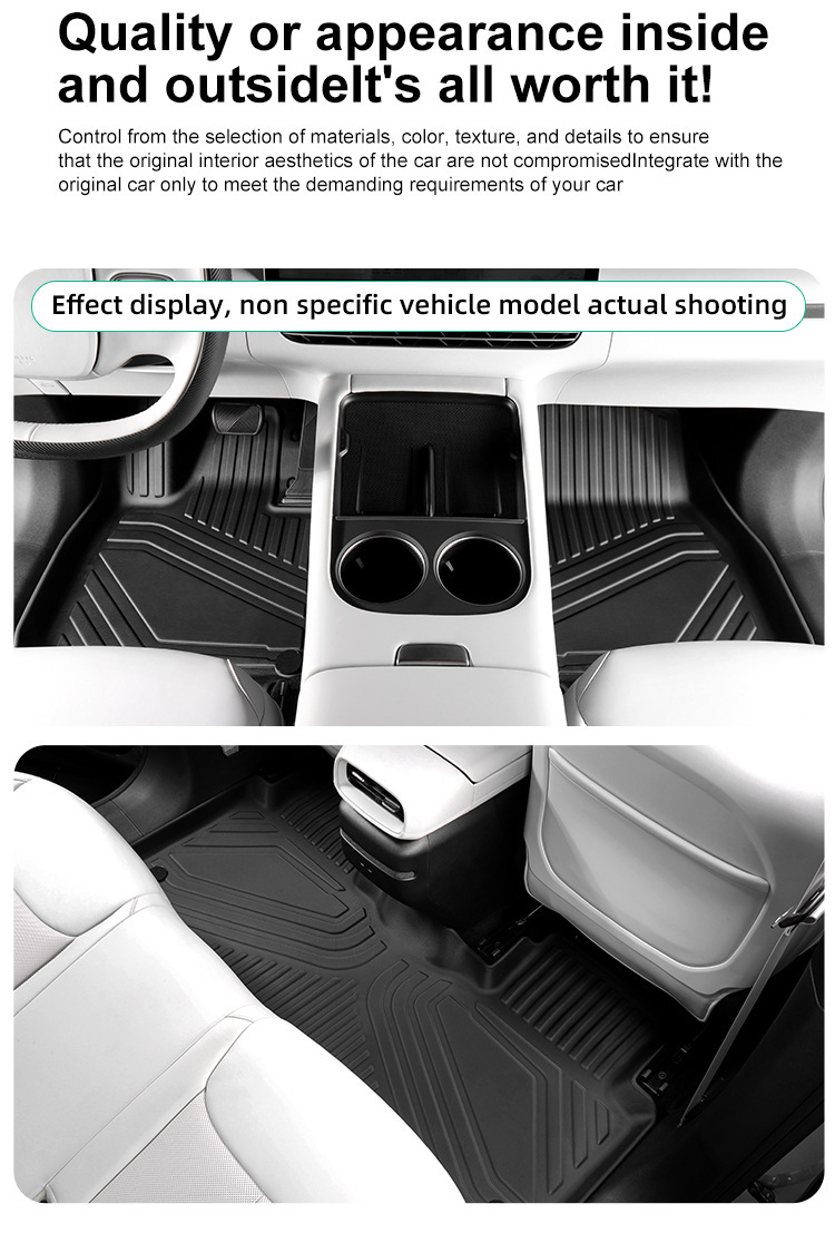 Suitable for 25 Models of Geely Ex2 Car Floor Mats, Tpe Floor Mats, All-Weather, Model-Specific Floor Mats, Cross-Border