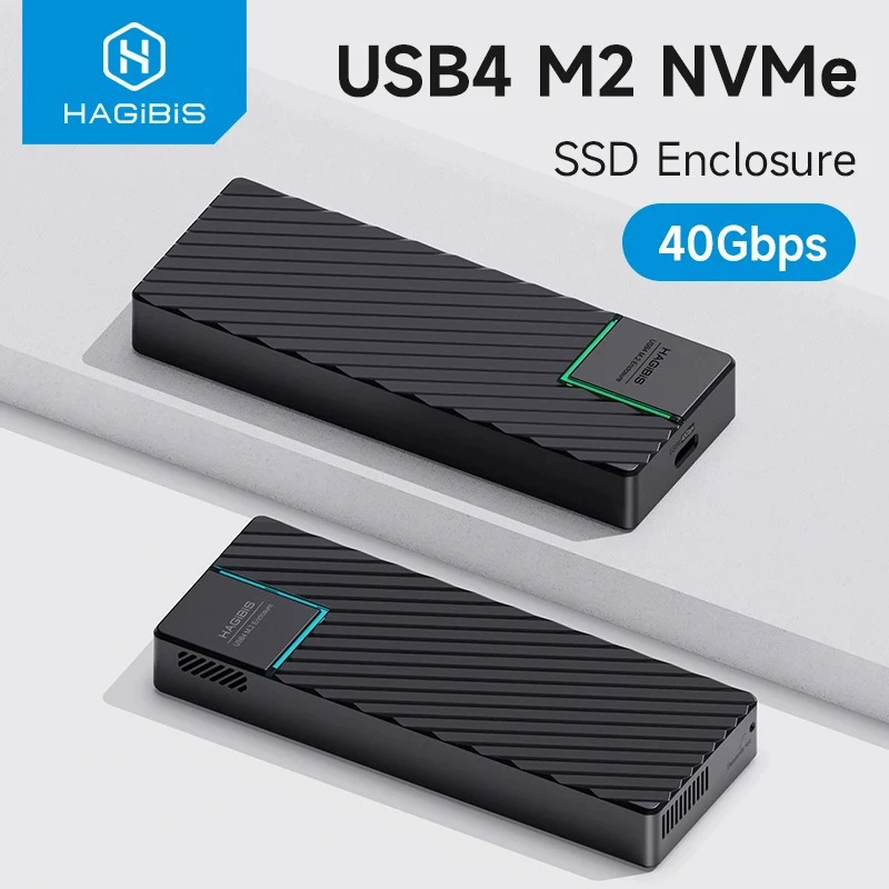 Hagibis USB 4.0 40Gbps корпус M.2 NVMe SSD совместимый с