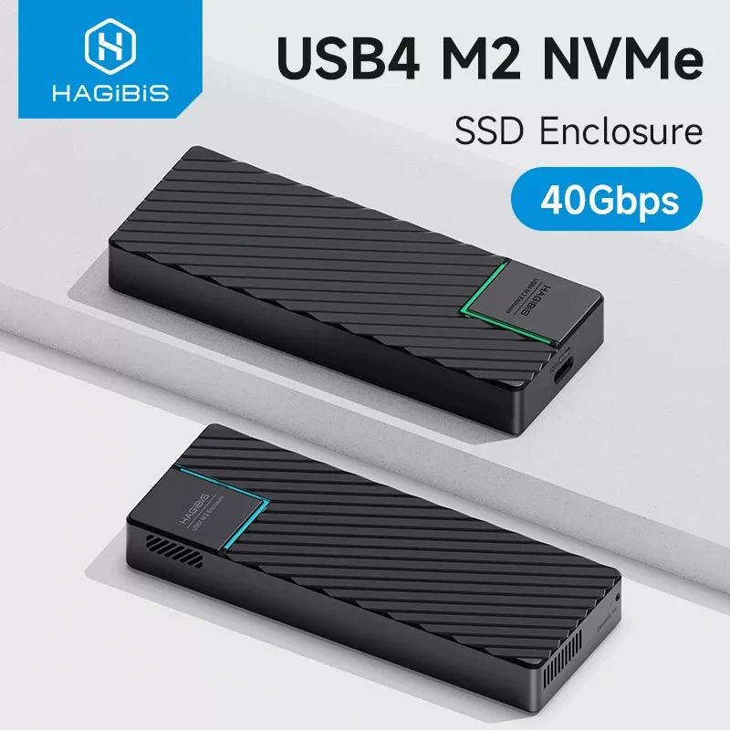 Hagibis USB 4.0 40Gbps корпус M.2 NVMe SSD совместимый с