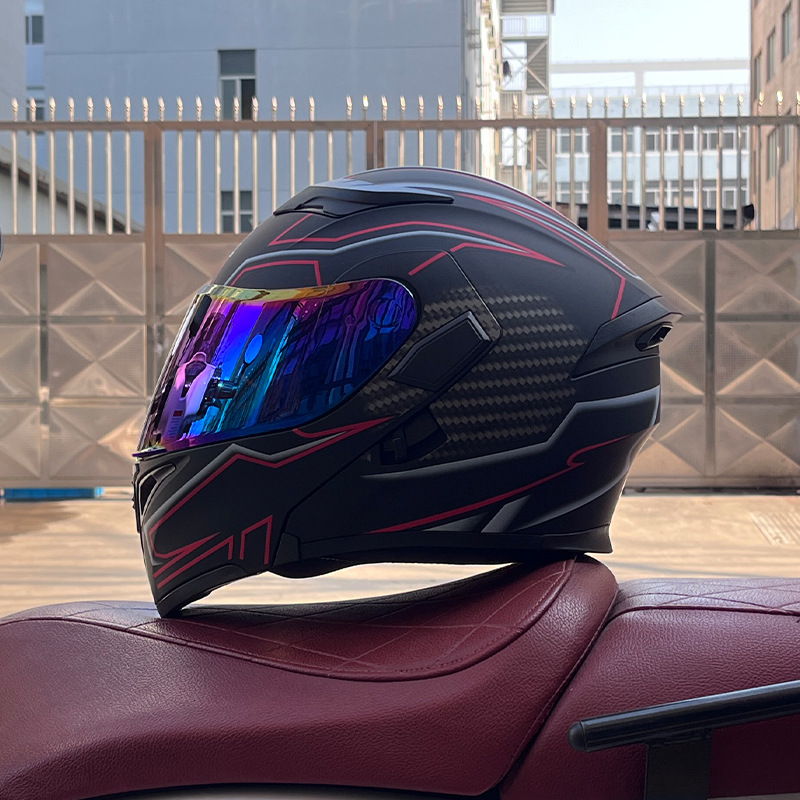 JIEKAI 3C certificado casco de motocicleta para hombres y mujeres casco completo de motocicleta casco de exposición Bluetooth casco de coche eléctrico