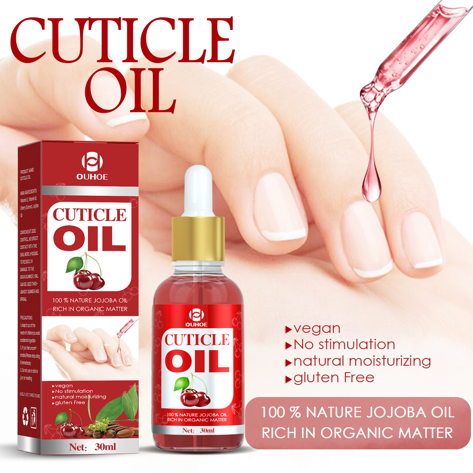 OUHOE Armor oil Cuticle Strengthen nail Cuticle Get rid of Horny moist Nutrition nail Edge