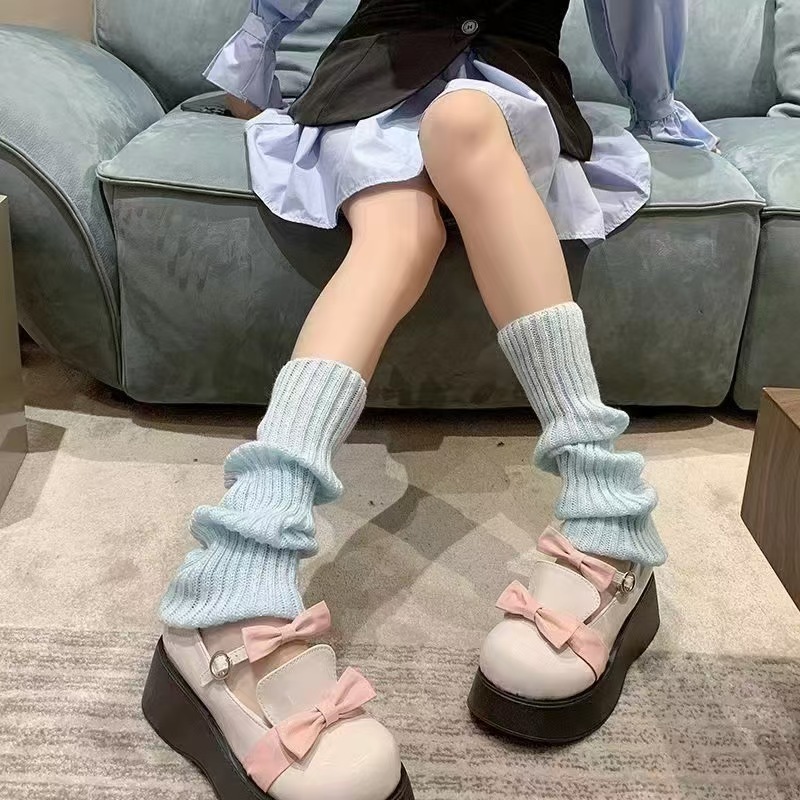 辣妹jk袜套袜子女堆堆袜秋冬加厚保暖毛毛中筒袜腿套洛丽塔ins潮|undefined