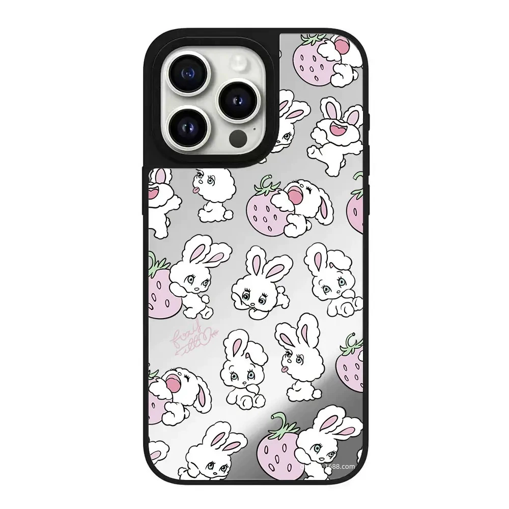 Apple, качественный милый кролик, совместимый чехол для телефона, iPhone 15, 15 Pro Max