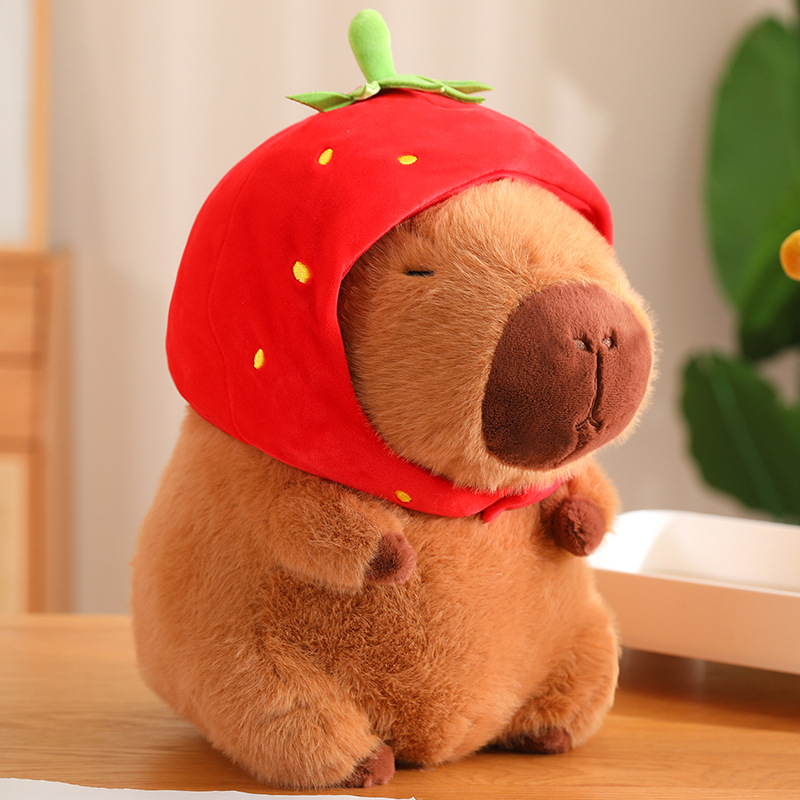 Peluche de capibara, almohada suave, tendencia viral, lindo, regalo acompañante