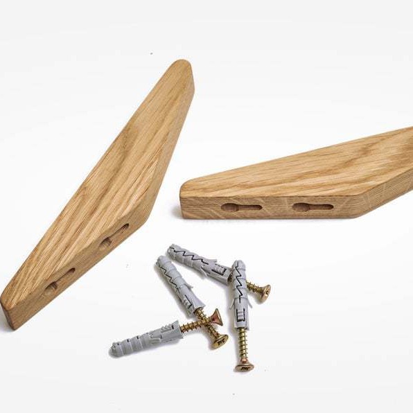 Estilo Europeo creativo pasillo abrigo estante pared colgante sala de estar pared gancho colgador de madera maciza abrigo gancho de pared percha