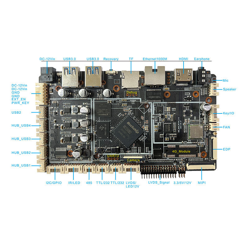 D68-RK3568 industrial Android motherboard for self-service terminal ordering machine vending machine medical industrial control all-in-one machine