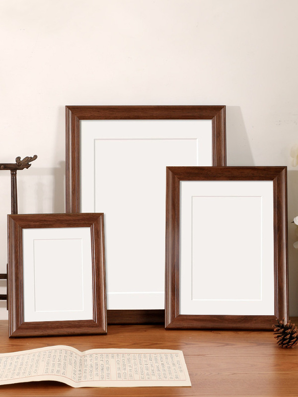 Photo Frame Empty Frame A3a4 Table Calligraphy and Painting Calligraphy Frame Mounting Four 4K Open 8 Puzzle Outer Frame Wall Hanging Wholesale diy