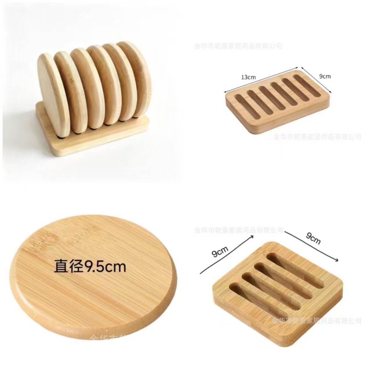 Nuevo juego de posavasos de bambú simple, mantel redondo duradero, vajilla diaria de escritorio, almohadilla de aislamiento al por mayor
