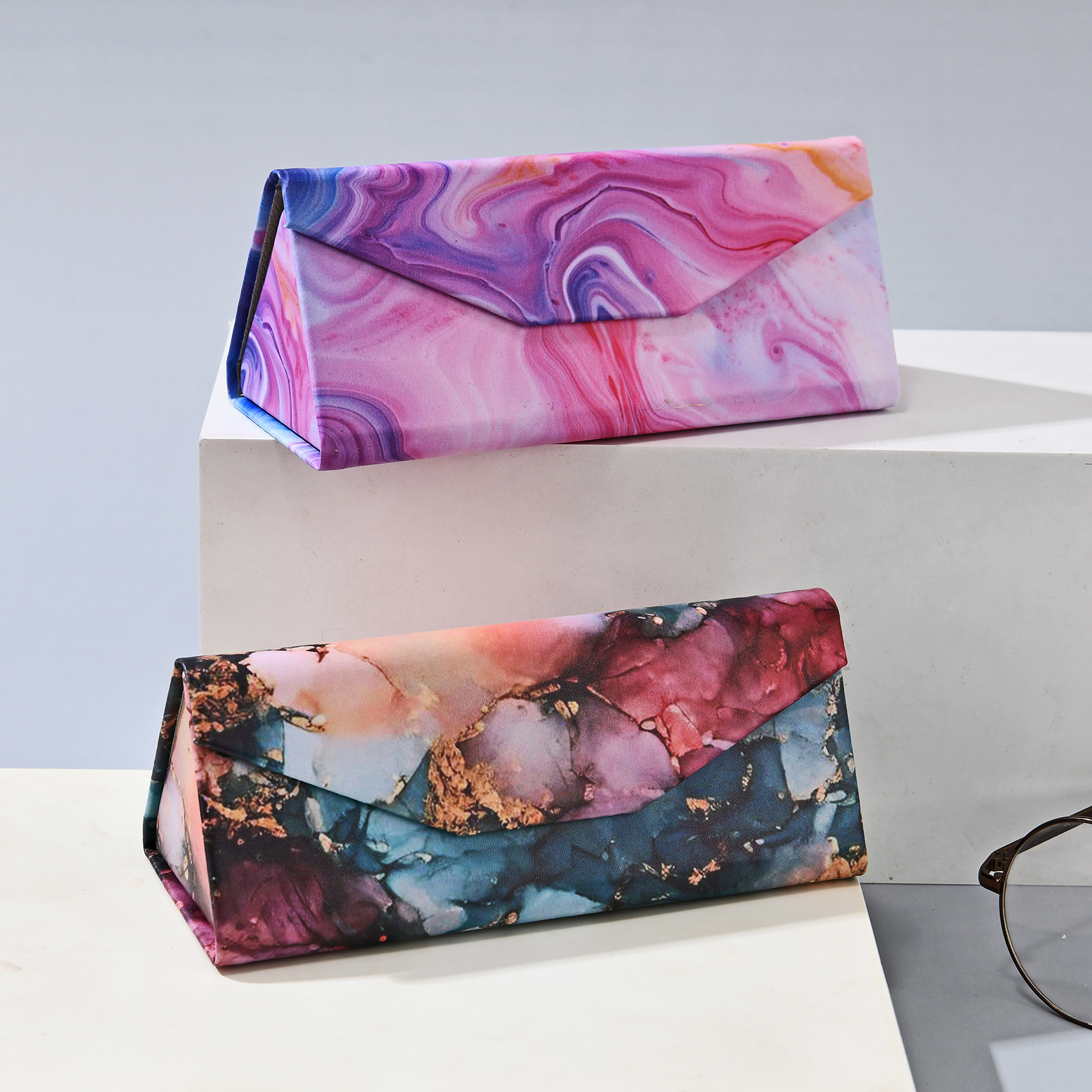 glasses case Classification Chinoiserie Colorful PU Unisex Glasses Case