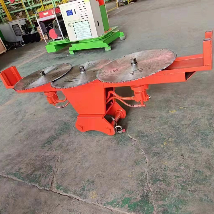 挖机属具锯盘式绿篱机 大型树枝切除修整设备 高速边坡杂草修剪机