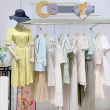 摩凡组合品牌25夏清新甜美连衣裙上衣直播实体货源十三行女装批发