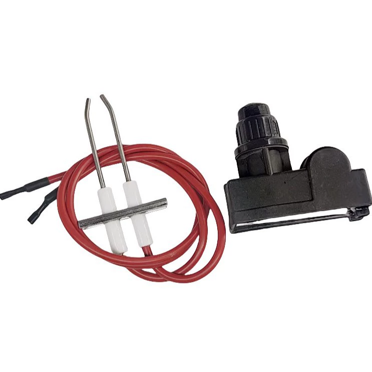 Печь нагревательная плита DC1.5V с двойной головкой импульсный зажигающий электрический высоковольтный двойной розжиг игла для парового шкафа зажигатель номер 5 батарея