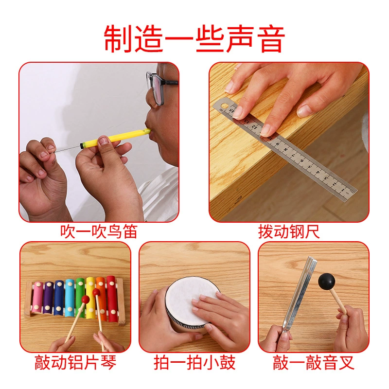 Set for elementary school students, material handmade, science, 7-14 years, sound system