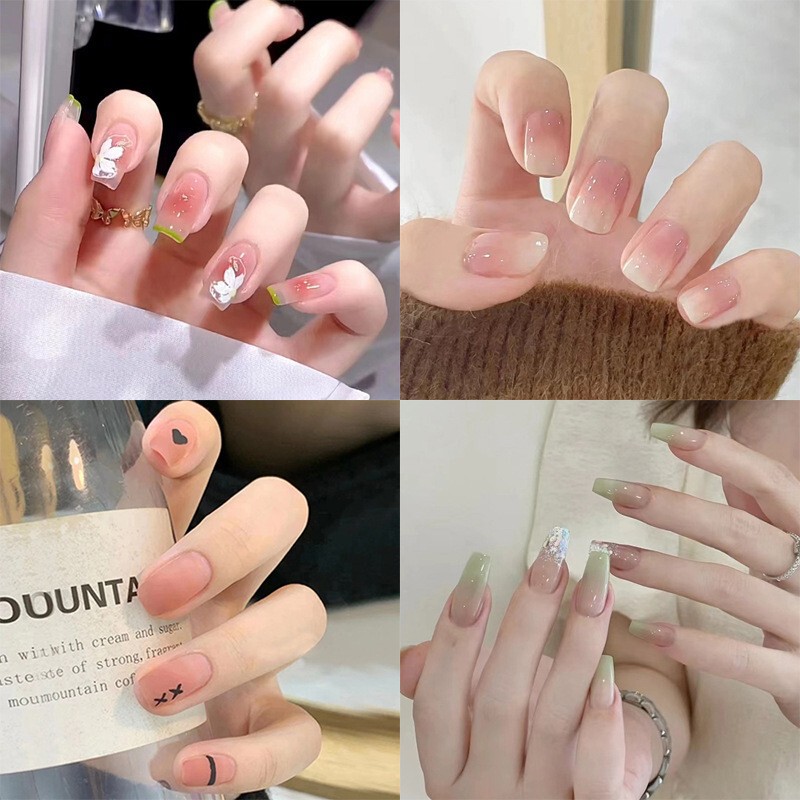 Gentle and Sweet, Royal Sister, Girl Student, Fresh and High-End, Smudged Gradient Wearable Manicure Collection Gentle and Sweet, Royal Sister, Girl Student, Fresh and High-End, Smudged Gradient Wearable Manicure Collection
