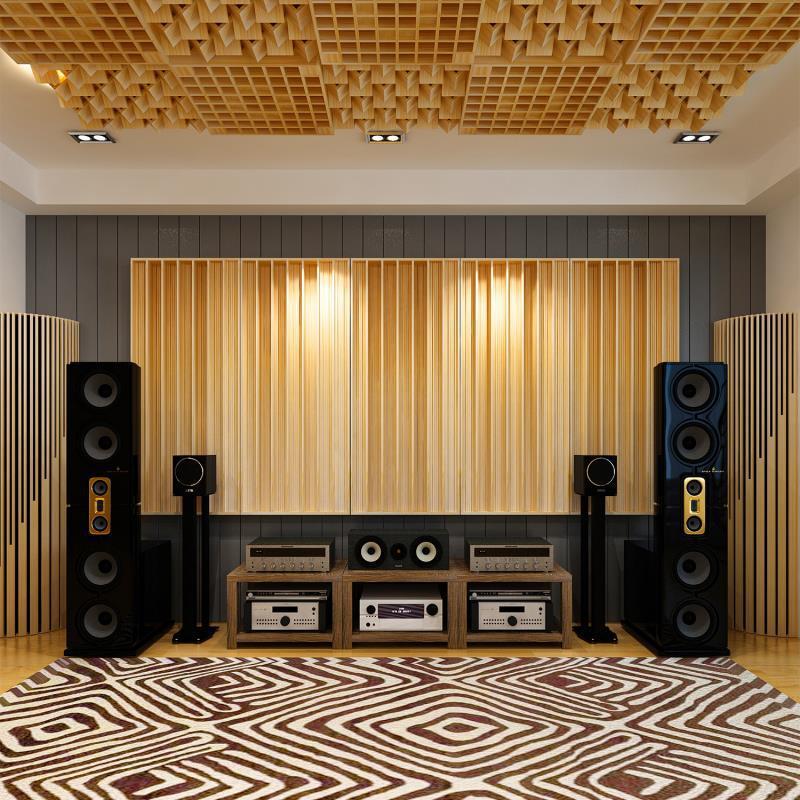 Solid Wood Acoustic Diffusion Board, Secondary Remainder Diffusion Body, Recording Studio, Audio-Visual Room, Roof Acoustic Reflection Board, Sound Absorption
